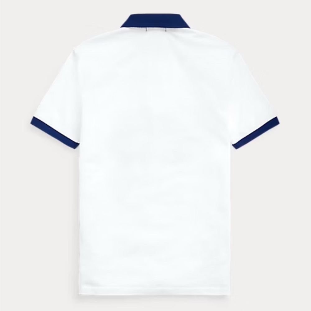 Polo by Ralph Lauren White and Blue Collar Shirt - Picture 7 of 7